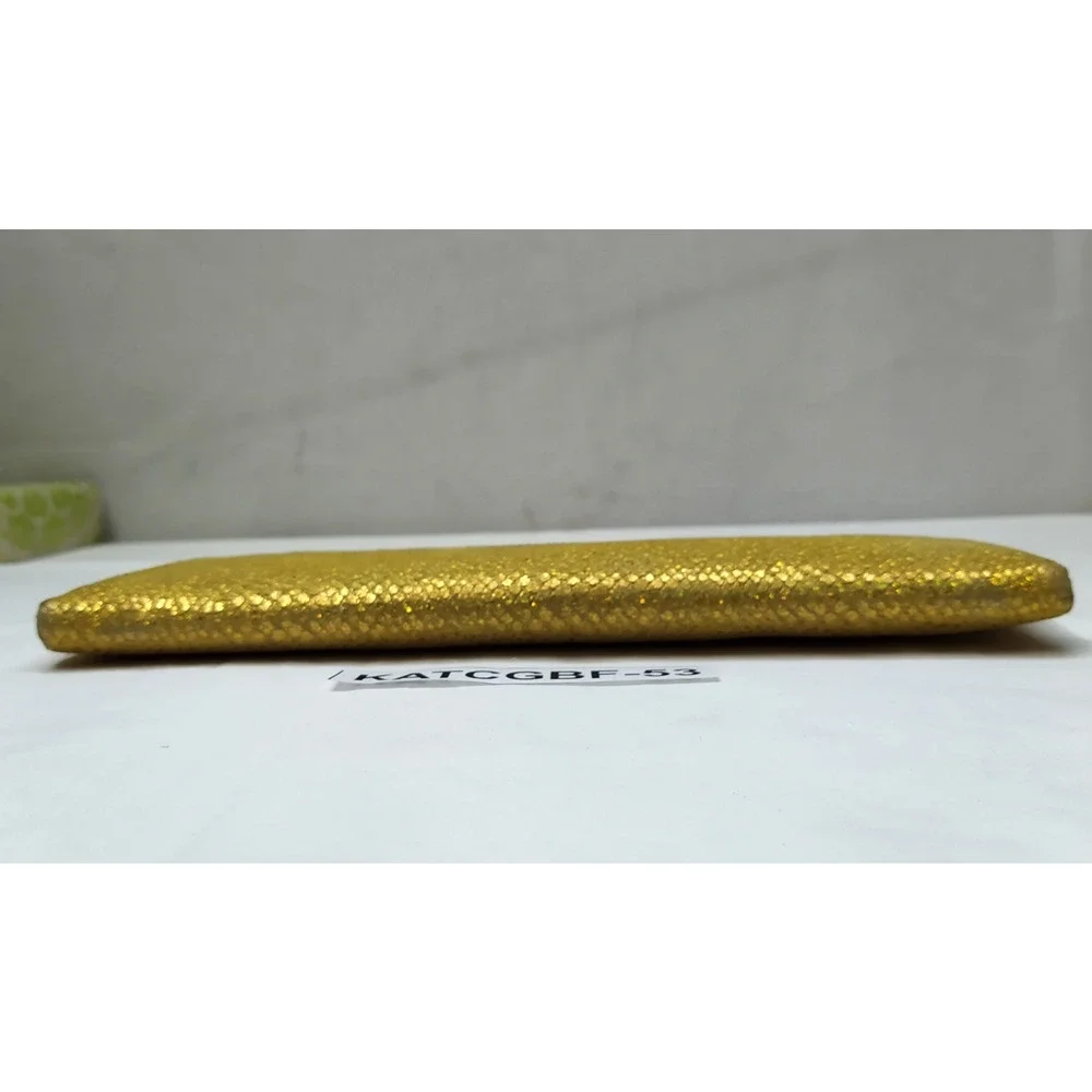 LODIS Yellow Leather Kisslock Framed Long Wallet